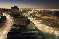 Port Elizabeth City at night