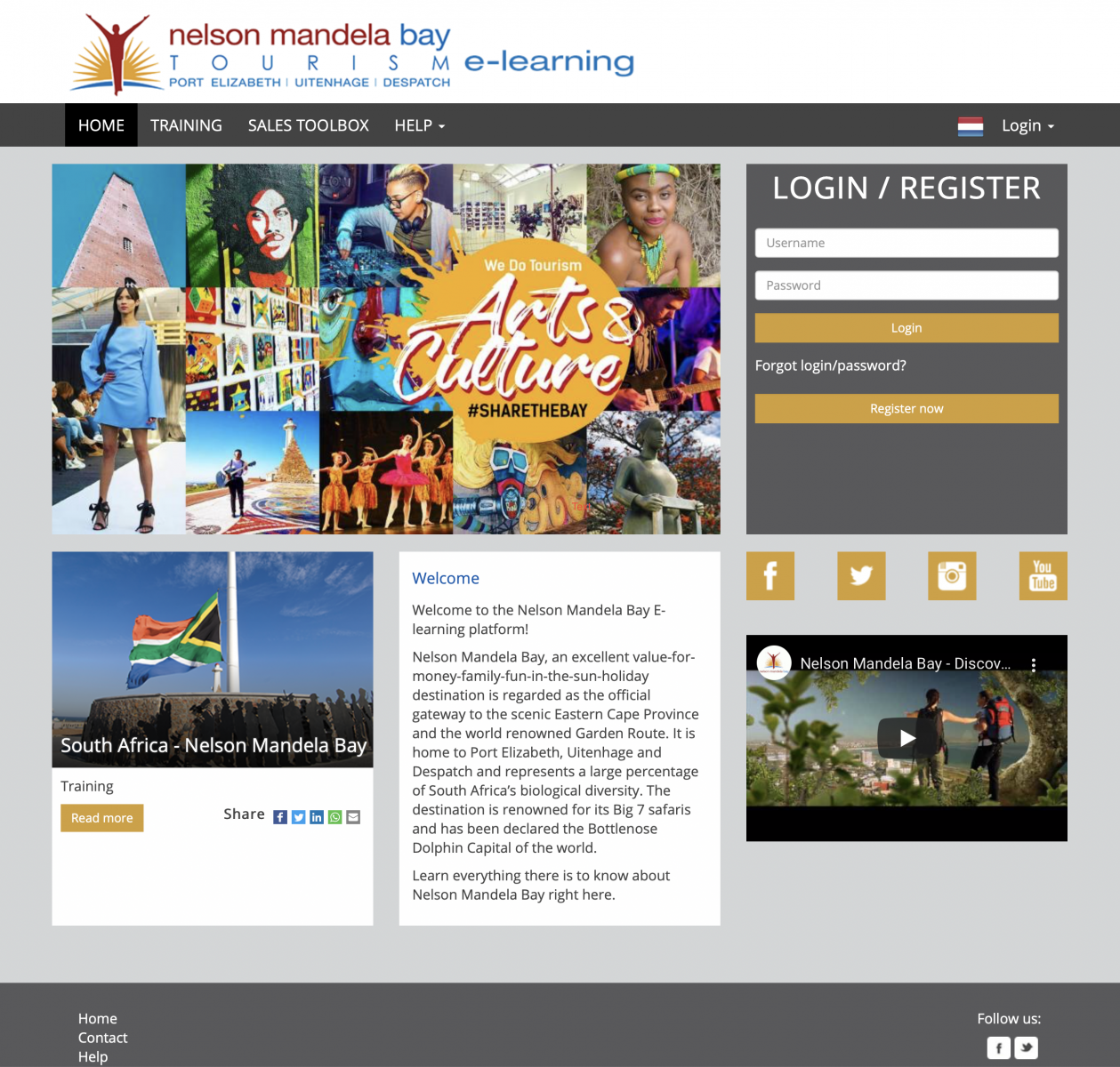 Nelson Mandela Bay E-learning platform Port Elizabeth destination training