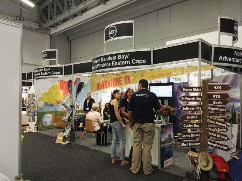  ECPTA FLYING THE EC FLAG AT THE WORLD TRAVEL MARKET AFRICA