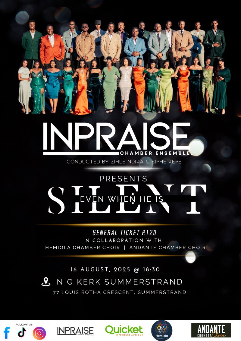 In Praise Chamber Ensamble presents Even when he is silent concert