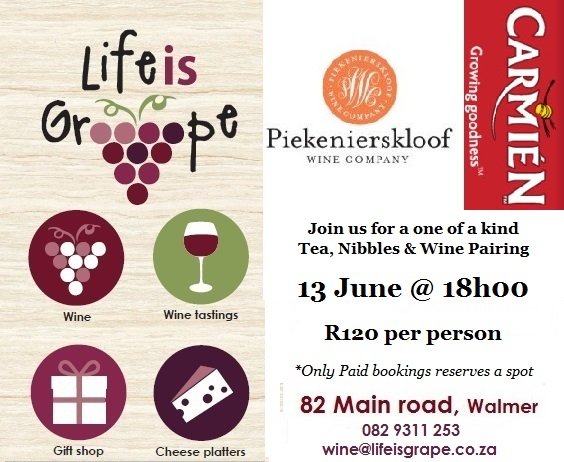 Piekenierskloof & Infused Teas Pairing