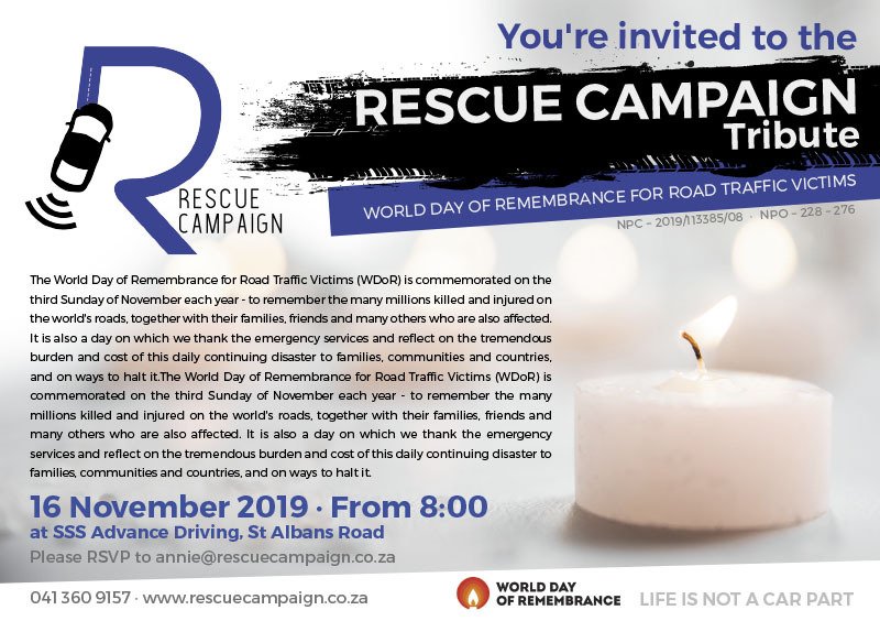  Rescue Campiagn Tribiute to World Day of Remembrance