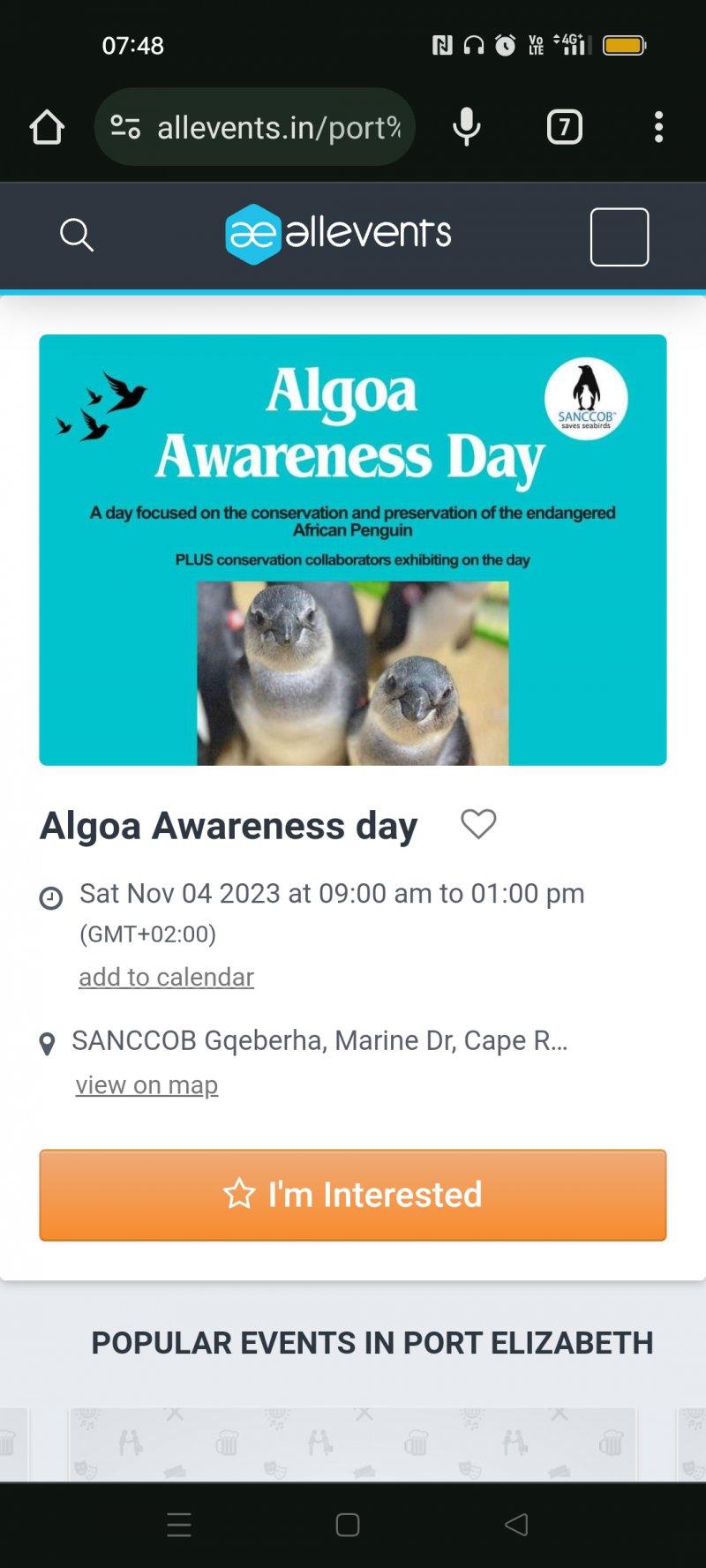 Algoa African Penguin Awareness Day