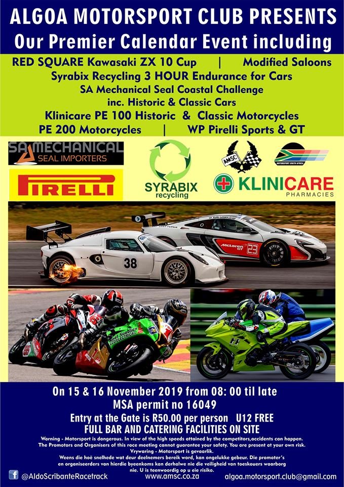 Algoa Motorsport Club presents their Premier Calendar Event