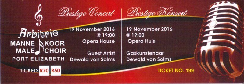 Arbitrio Male Choir Prestige Concert