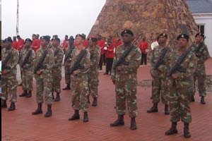 The largest flag in the country hoisted at the Donkin Reserve on a daily basis