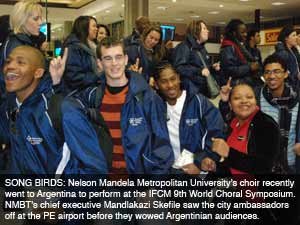 NMMU gives Argentina something to sing about 