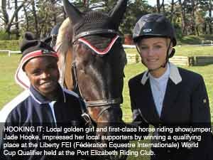 Jade wins hearts and horses
