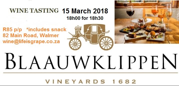 Blaauwklippen Wine Tasting