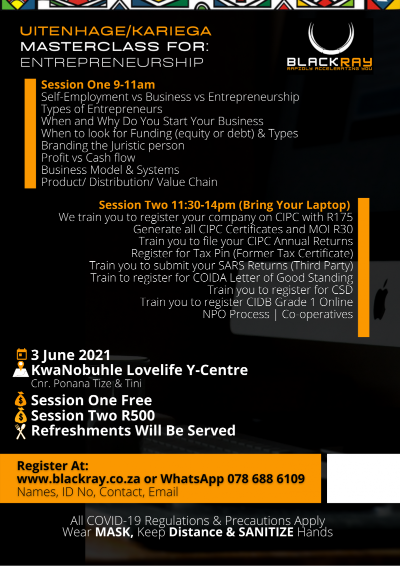 BlackRay Masterclass: Entrepreneurship