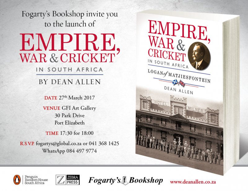 Book Launch: Empire, War & Cricket by Dean Allen