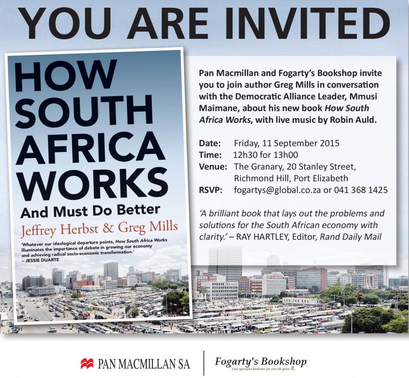 BOOK LAUNCH: HOW SOUTH AFRICA WORKS - GREG MILLS