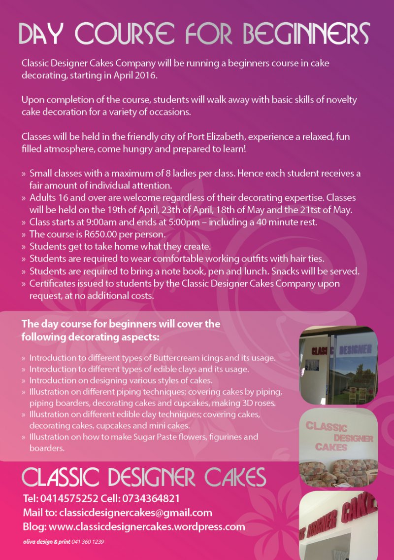 Event: Cake Decorating Course for Beginners - Nelson Mandela Bay (Port ...