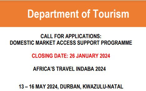 Call for Applications: Domestic Market Access Support Programme for Africa's Travel Indaba 2024