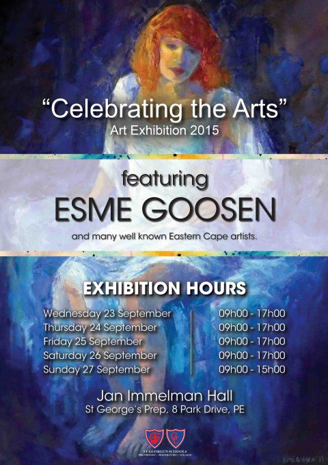 Celebrating the Arts art exhibition featuring Esme Goosen