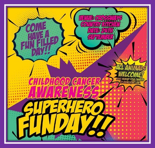 Childhood Cancer Awareness Superhero Funday