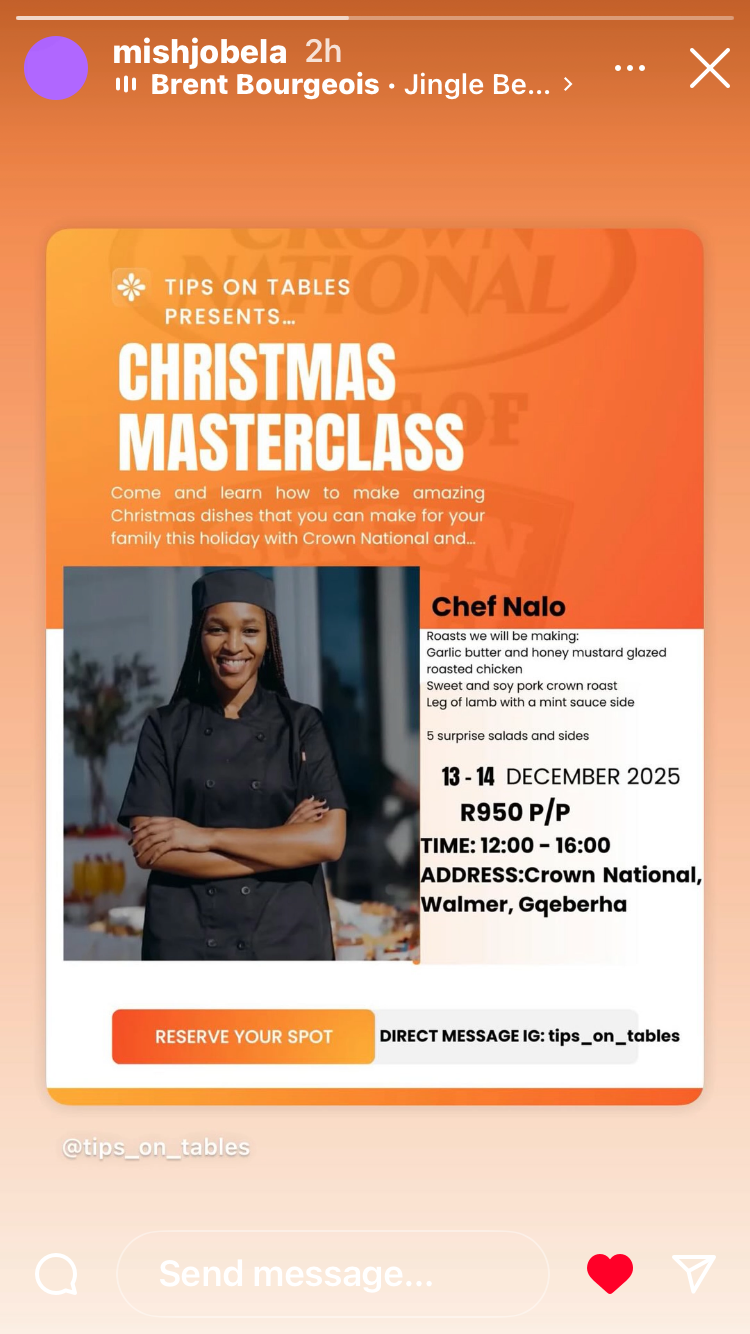 Christmas cooking masterclass