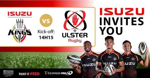 WIN ROYAL LOUNGE TICKETS TO ISUZU SOUTHERN KINGS VS ULSTER RUGBY - 16 SEPTEMBER