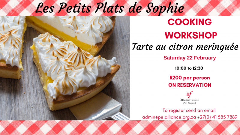 Cooking workshop - Lemon meringue pie