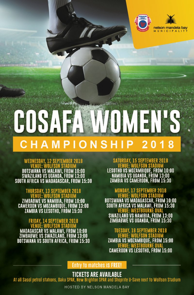 Event COSAFA Women's Championship Nelson Mandela Bay (Port Elizabeth)