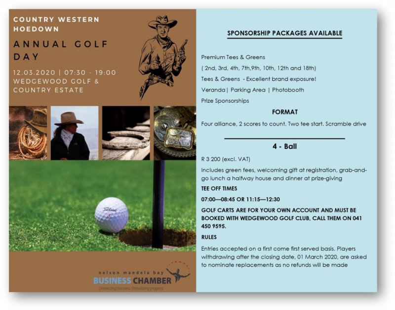 Country Western Hoedown ANNUAL GOLF DAY