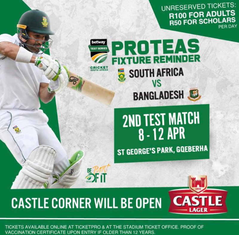 Cricket Test Match: South Africa vs Bangladesh