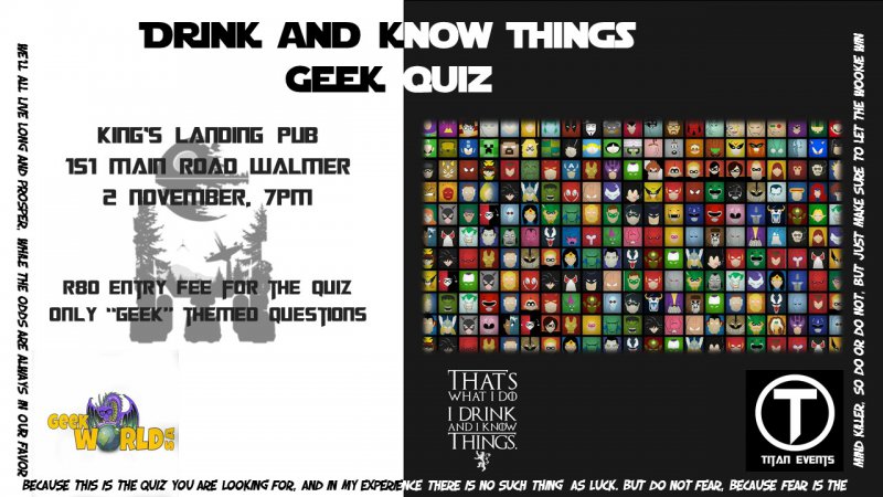 Drink & Know Things Geek Quiz