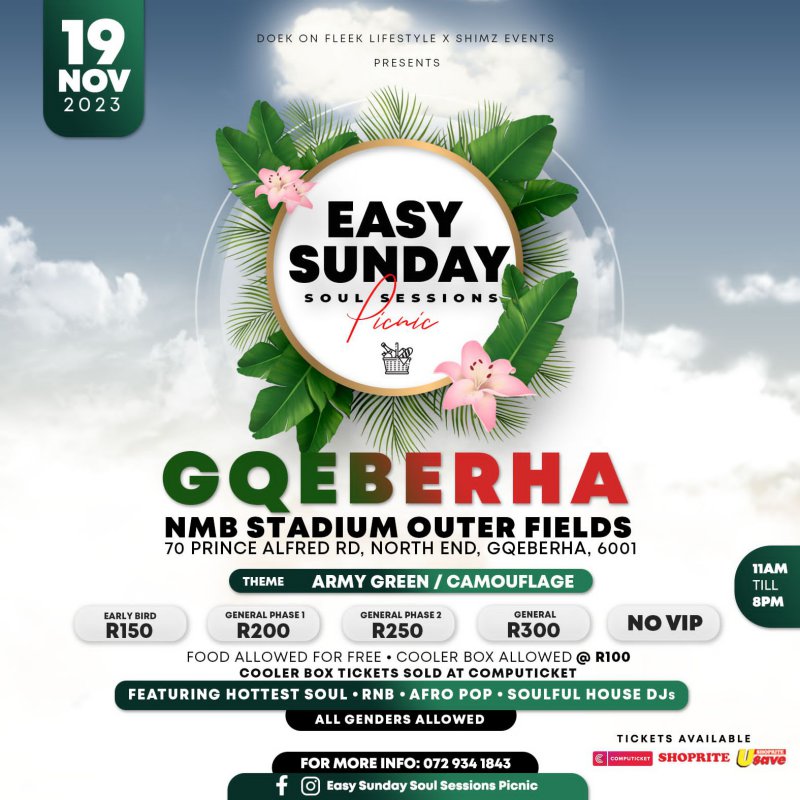 Easy Sunday Soul Sessions Picnic Gqeberha