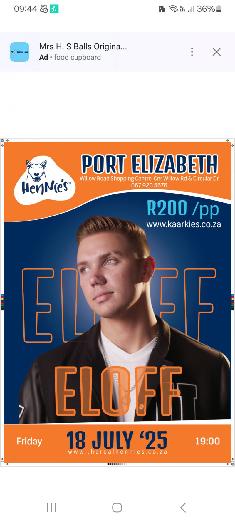 Eloff 18 JULY 2025 AT HENNIES