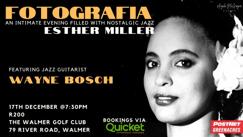 Esther Miller - Fotografia, an intimate evening filled with nostalgic jazz
