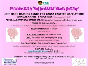 GO PINK FOR CANSA GOLF DAY