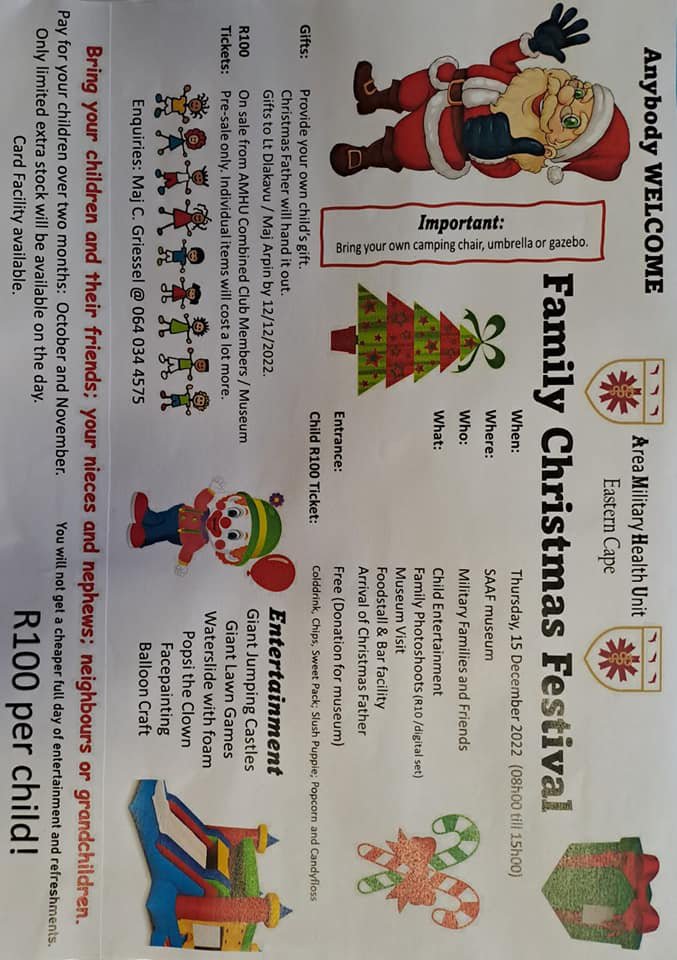 Family Christmas Festival - SAAF Museum Port Elizabeth