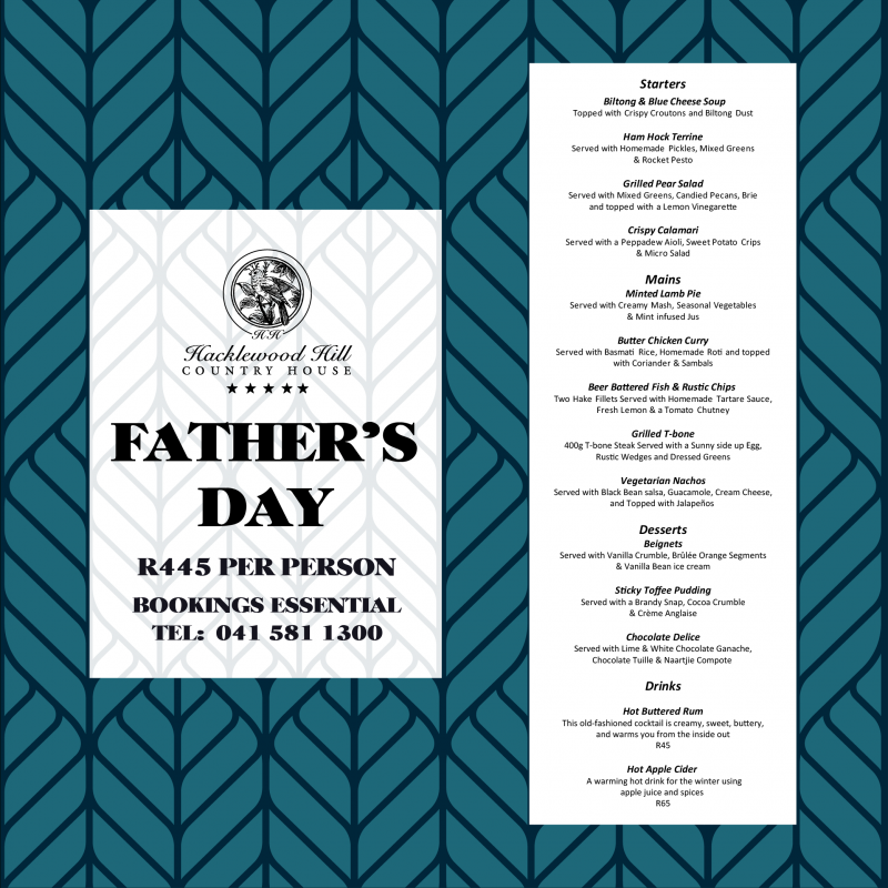 Father's Day at Hacklewood Country House