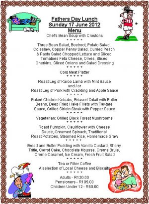 Fathers Day Lunch at the Humewood Hotel