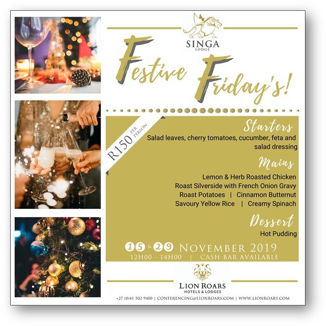 Festive Friday Buffet - Singa Lodge