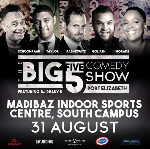 FIVE SA COMEDY GIANTS TOGETHER ON ONE STAGE AS THE BIG 5 COMEDY SHOW RETURNS