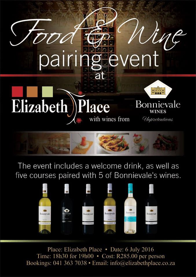 Food and Wine Pairing at Elizabeth Place