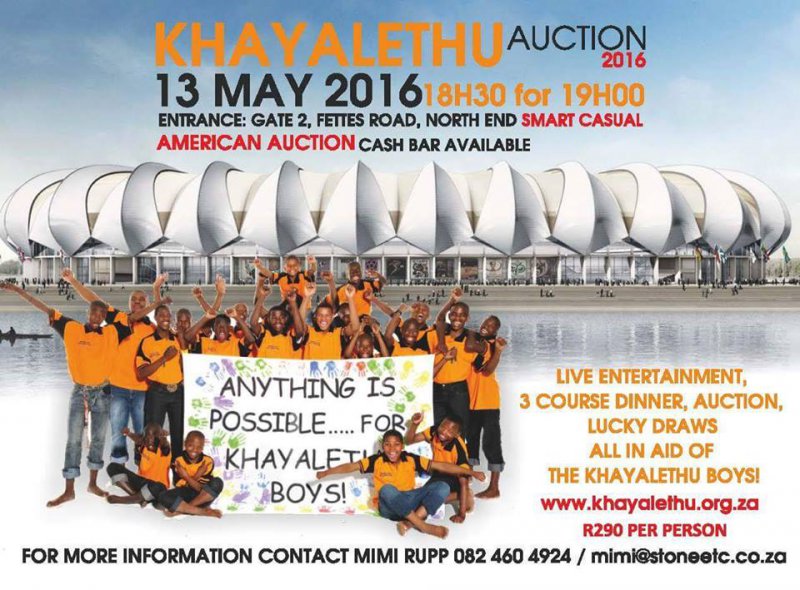 Fundraiser in aid of Khayalethu Youth Centre and Oliver House