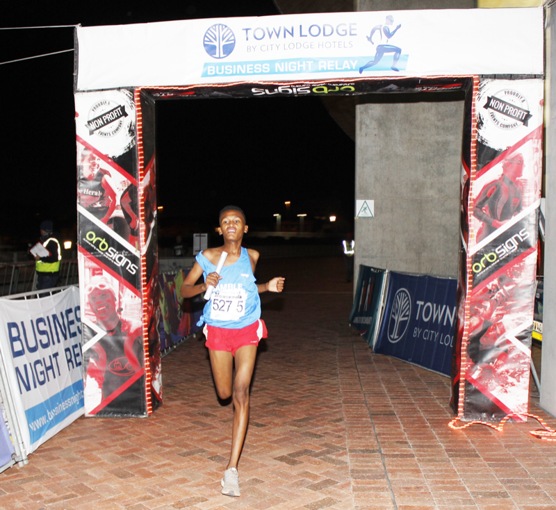 Gamble Pharmacy Win First Town Lodge Business Night Relay Event