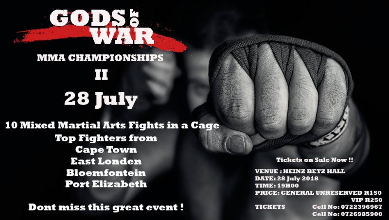 Gods of War in Port Elizabeth- MMA 