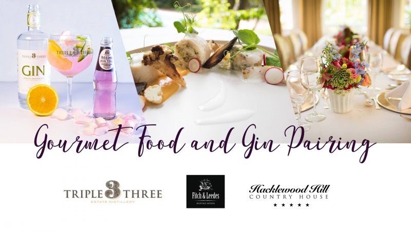 Gourmet Food and Gin Pairing at Hacklewood Hill Country House