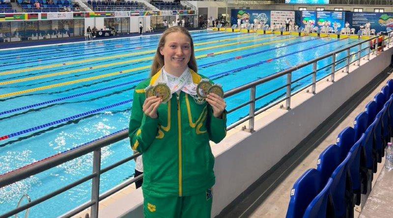 GQ swimmer’s star rises after four-medal haul at Africa champs