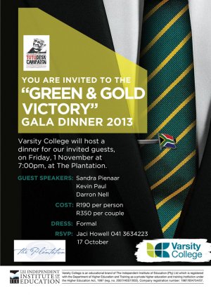 "Green and Gold Victory"Gala Dinner