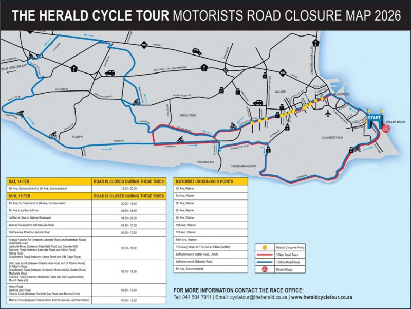 Herald Cycle Tour 2026: 40 Years of Cycling Excellence | Event & Road Closure Notice