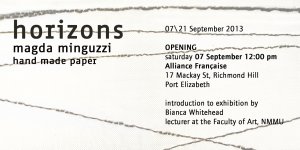 Horizons hand-made paper by Magda Minguzzi