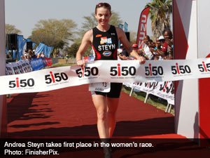 Kent Horner and Andrea Steyn take 5150 Bela Bela Triathlon titles