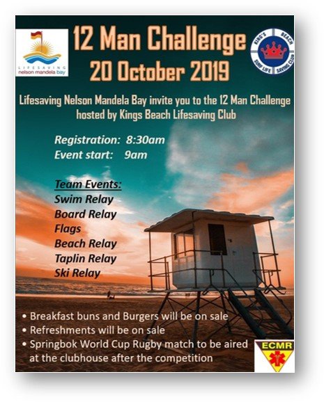 Lifesaving Nelson Mandela Bay - 12 Man Challenge.