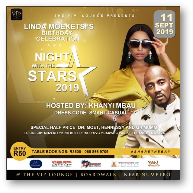 Linda Moeketsi’s Birthday Celebration and Night With the Stars 2019