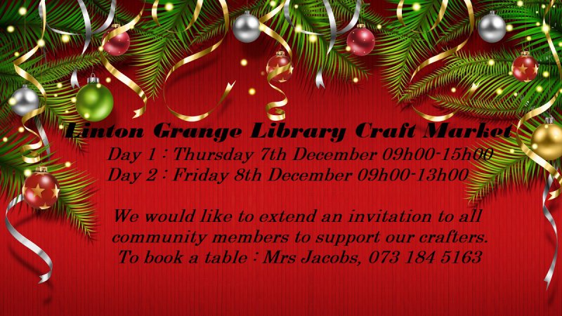 Linton Grange Library Craft Market