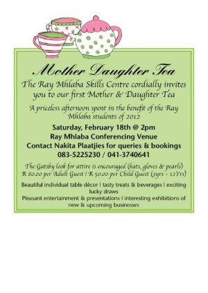 Mother Daughter High Tea